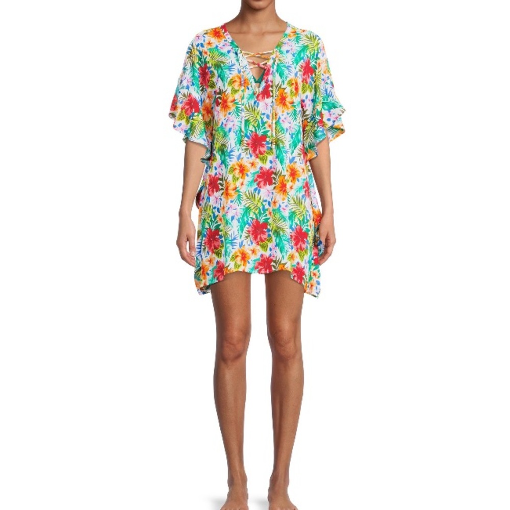Beach Lace-UpSwim Cover-Up